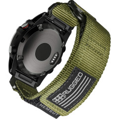 Ремінець для годинника Hemsut HGA125 Super Rugged Garmin Green 26 mm