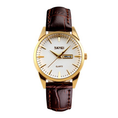 Skmei 9073GDWT-S Gold-White lady