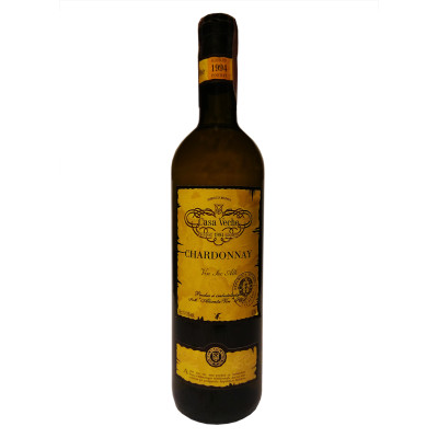 Вино Casa Veche Chardonnay біле сухе 0.75 л, 4840042001780, Alianta Vin