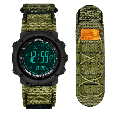 Годинник наручний Awarder 036 Nylon Tactic Black-Army Green, 1202-0107