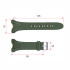 Ремінець для годинника Skmei 1535AG Army Green, 1051-1350