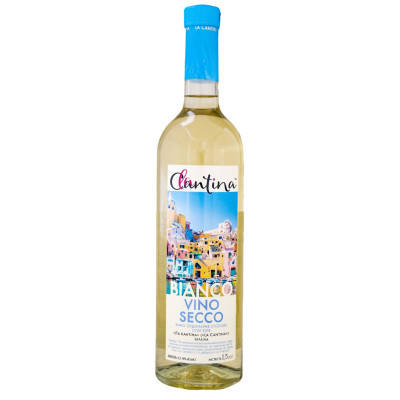 Вино La Cantina Vino Secco Bianco белое сухое 9.5-14% 0.75 л, 4820136353186