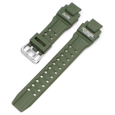 Ремінець для Casio G-Shock GW-A1000/GW-4000/GA-1000 Army Green Silver, 1051-1119