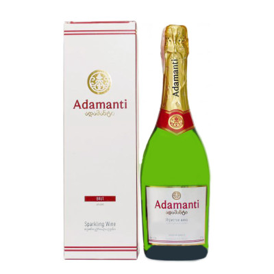 Вино игристое Adamanti белое брют 0.75 л 13% в коробке , 4860004073303, Adamanti