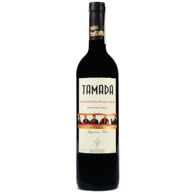 Вино Tamada Алазанская долина красное полусладкое 0.75 л, 4860004073273, Georgian Wines and Spirits Company