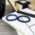 2B Rich Bracelet Pearl 8 mm, 19 cm Black-Blue, 4010-0013