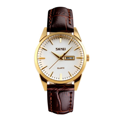 Skmei 9073GDWT-S Gold-White lady, 1080-1600