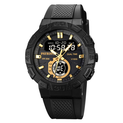 Годинник наручний Patriot 013GB Gold-Black + Коробка, 1200-0004