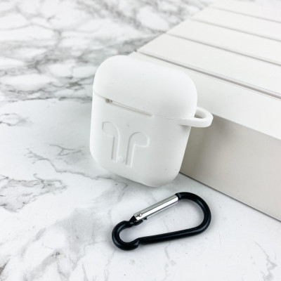 Чехол Airpods 1/2 Silicone Case White, 1177-0029