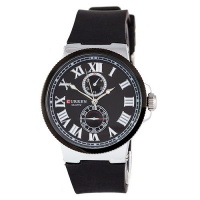 Наручний годинник Curren 8160-5 Silver-Black, 1008-0075,