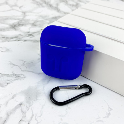 Чехол Airpods 1/2 Silicone Case Blue, 1177-0034