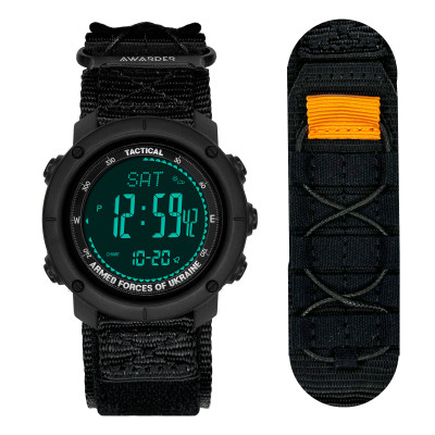 Годинник наручний Awarder 036 Nylon Tactic All Black, 1202-0105