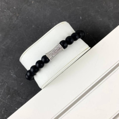 2B Rich Bracelet Pearl Black-Silver