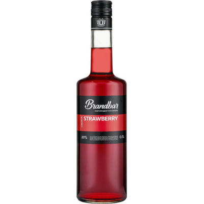 Лікер Brandbar Strawberry полуниця 0.7 л 20%, 4820085490802