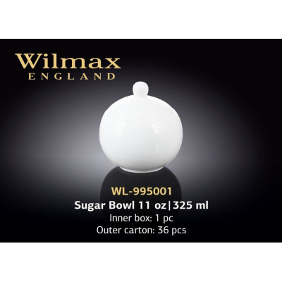 Сахарница 325мл. Wilmax WL-995001 фарфор, 995001