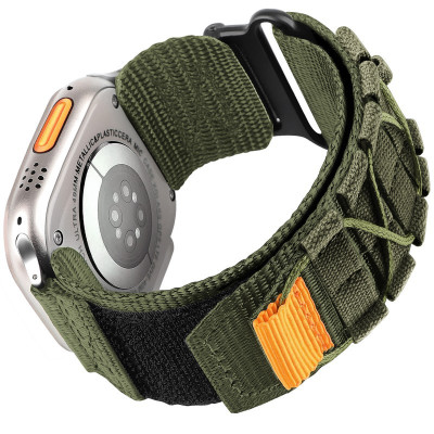 Ремінець для годинника Nylon Tactic for Apple Army Green 42 мм, 1051-1347