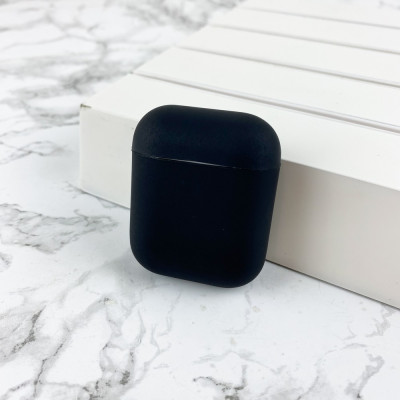 Чехол Airpods 1/2 Silicone Case Slim Black, 1177-0016