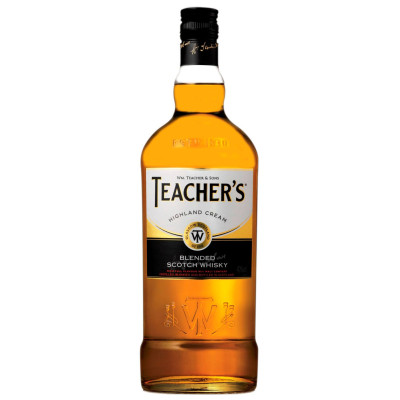 Виски Teacher's Highland Cream 4 года выдержки 1 л 40%, 5010093210007, Teacher’s