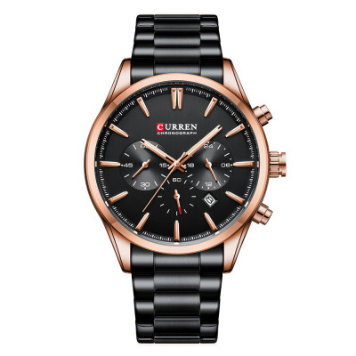 Curren 8446 Rose Gold-Black, 1008-0433