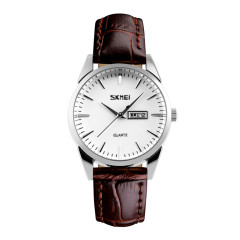 Skmei 9073SIWT-S Silver-White lady