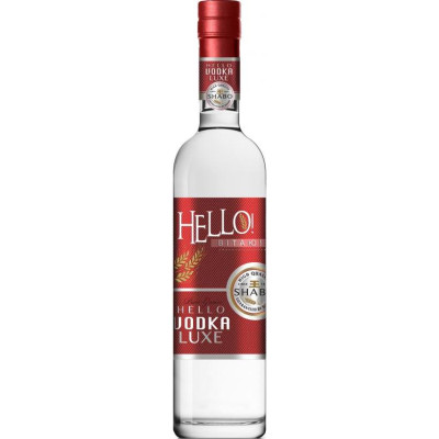 Водка Shabo Hello Vodka Luxe 0.5 л 40%, 4820070404081, ООО «Промышленно-торговая компания Шабо»