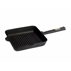 Чавунна сковорода гриль Brizoll Optima-Black 280х280х50 мм