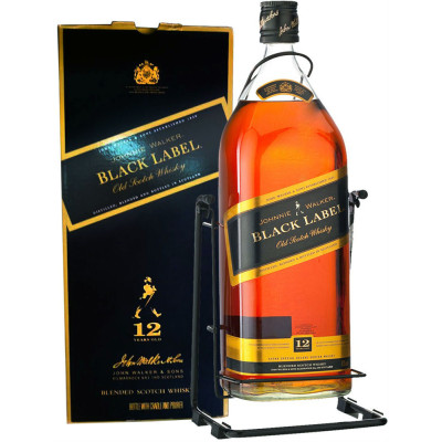 Виски Johnnie Walker Black Label 12 лет выдержки 3 л 40% в подарочной упаковке, 5000267129747, Johnnie Walker