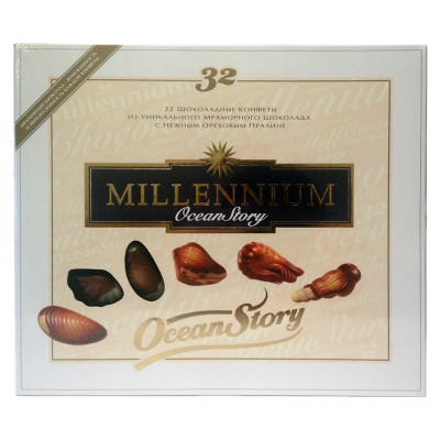 Цукерки Millennium Ocean Story 340 г (32 цукерки), 4820075500085, Шоколадная фабрика Millennium