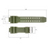 Ремінець для годинника Skmei 1617 army green, 1051-0525