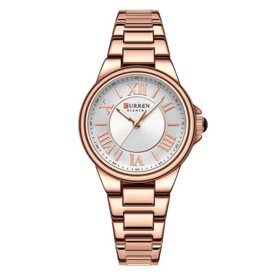 Curren 9091 Rose Gold-White, 1008-0466