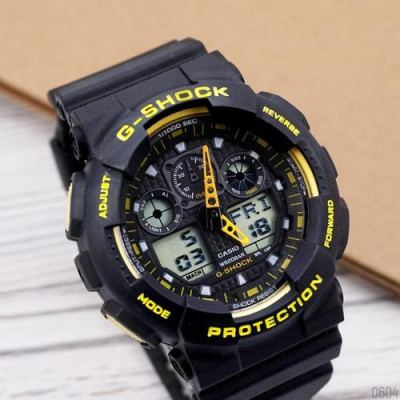 Casio G-Shock GA-100 Black-Yellow-Black, 1006-0604