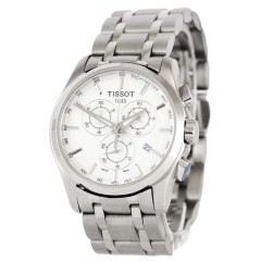 Tissot T-Classic Couturier Chronograph Steel Silver-White