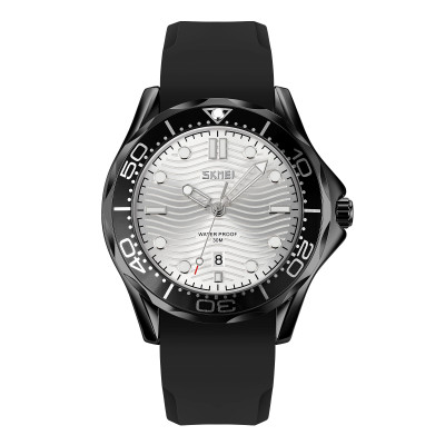 Skmei 9276PBKSI Black-Silver Silicone strap, 1080-1554