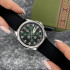 Годинник наручний Awarder Embroidery Silver-Green Black Automatic 10ATM, 1202-0004