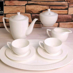 Набор: Кофейная чашка 90мл и блюдце 6 пар Wilmax от Юлии Высоцкой WL-880107-JV