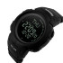 Skmei 1231BK All Black Smart Watch + Compass, 1080-0819, Skmei