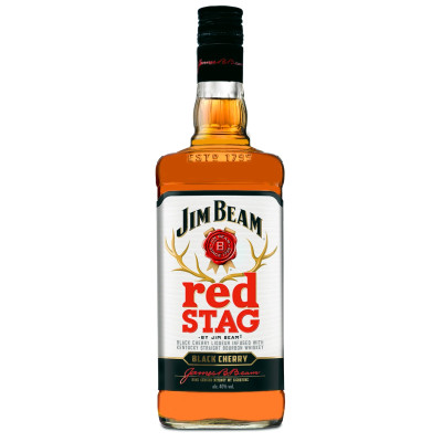 Виски Jim Beam Red Stag 4 года выдержки 1 л, 5060045582461, Jim Beam
