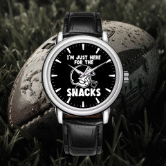 Custom Leather Football Watch Model 220116 - Unique Gift