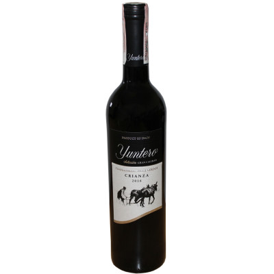 Вино Yuntero Tempranillo-Petit Verdot Crianza червоне сухе 0.75 л 13.5%, 8412419000021, Bodegas Yuntero
