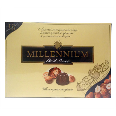 Конфеты Millennium Gold Series 205 г, 4820075500092, Шоколадная фабрика Millennium