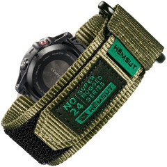 Ремінець для годинника Hemsut HS121 Super Strong Nylon Garmin Green 22 mm