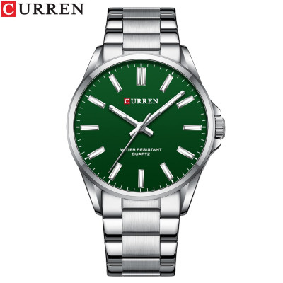 Curren 9090 Silver-Green, 1008-0378