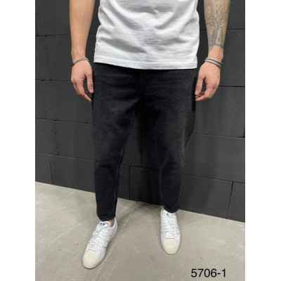 Чоловічі джинси МОМ чорного кольору (чорні ) , молодіжні бойфренди прямі Туреччина