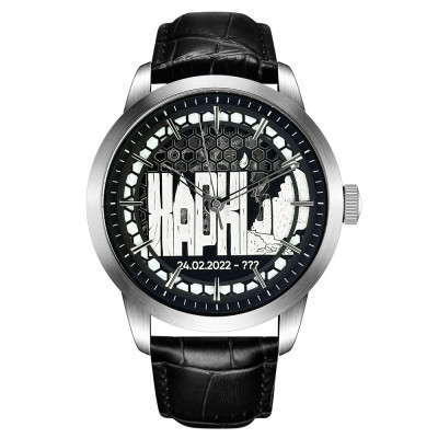 Годинник наручний Awarder Незламний Харків Silver-Black Automatic, 1202-0038