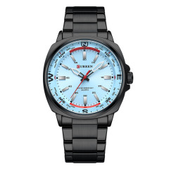 Curren 8455 Black-Blue