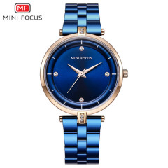 Наручний годинник Mini Focus MF0120L.03 Blue-Cuprum Diamonds