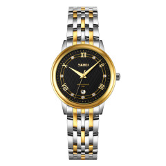 Skmei 9272TGDBK-S Gold/Silver-Black Lady