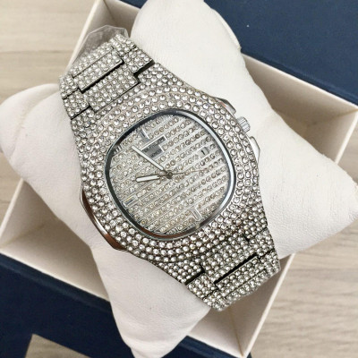 Наручний годинник Patek Philippe Nautilus Diamonds Silver, 1019-0265,