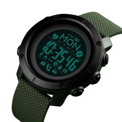 Skmei 1512AG Army Green Smart Watch + Compass