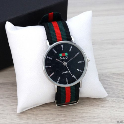 Наручний годинник Gucci Silver-Black Green-Red, 1086-0206, Gucci